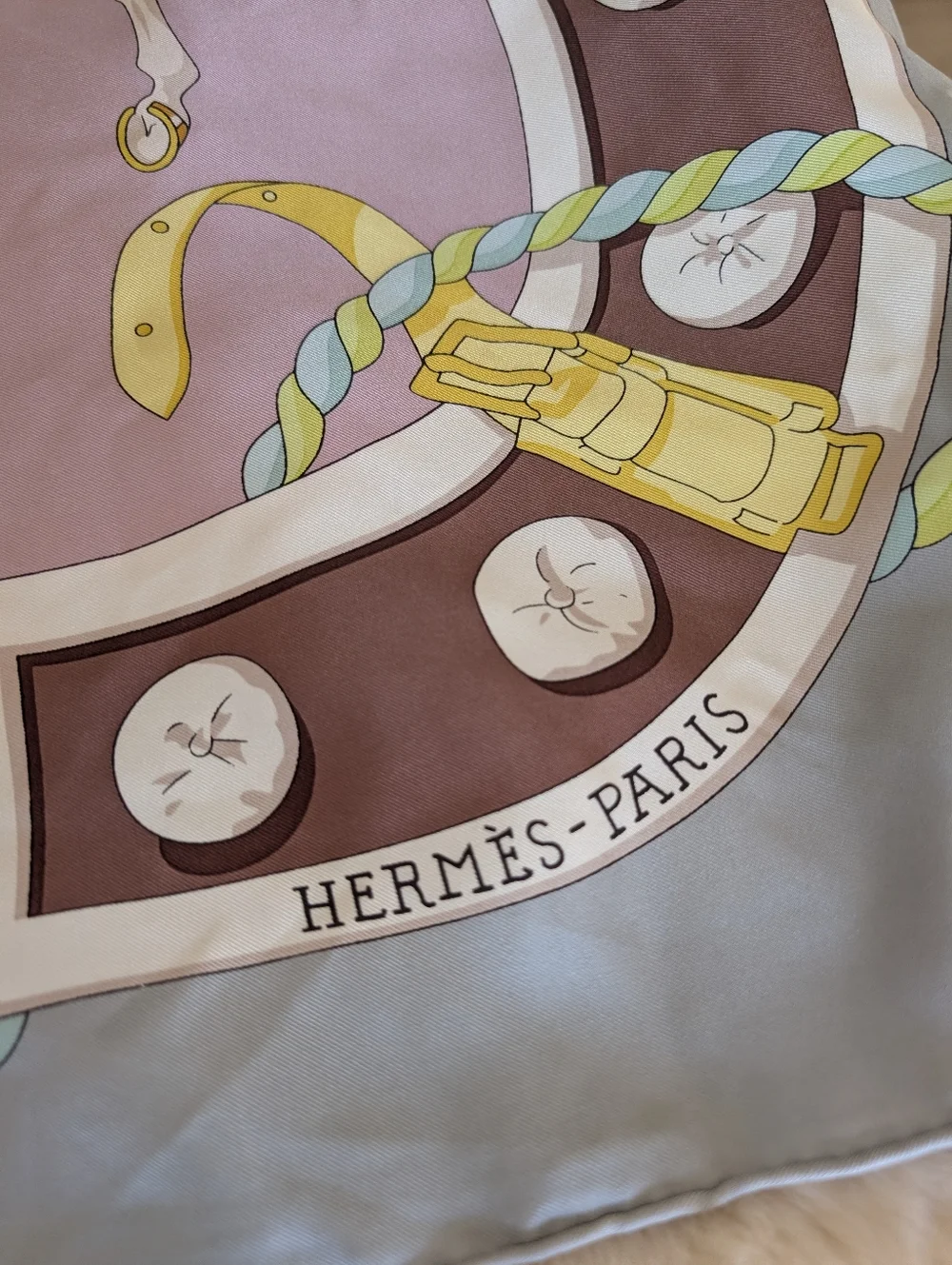 Hermès Pink Equestrian Silk Scarf - Picture 3 of 5
